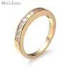 MGFam Kleine Platz Ringe Für Mode Frauen Täglich Tragen CZ 18 k G P Gold farbe Heißer schmuck AAA + cubic Zirkon