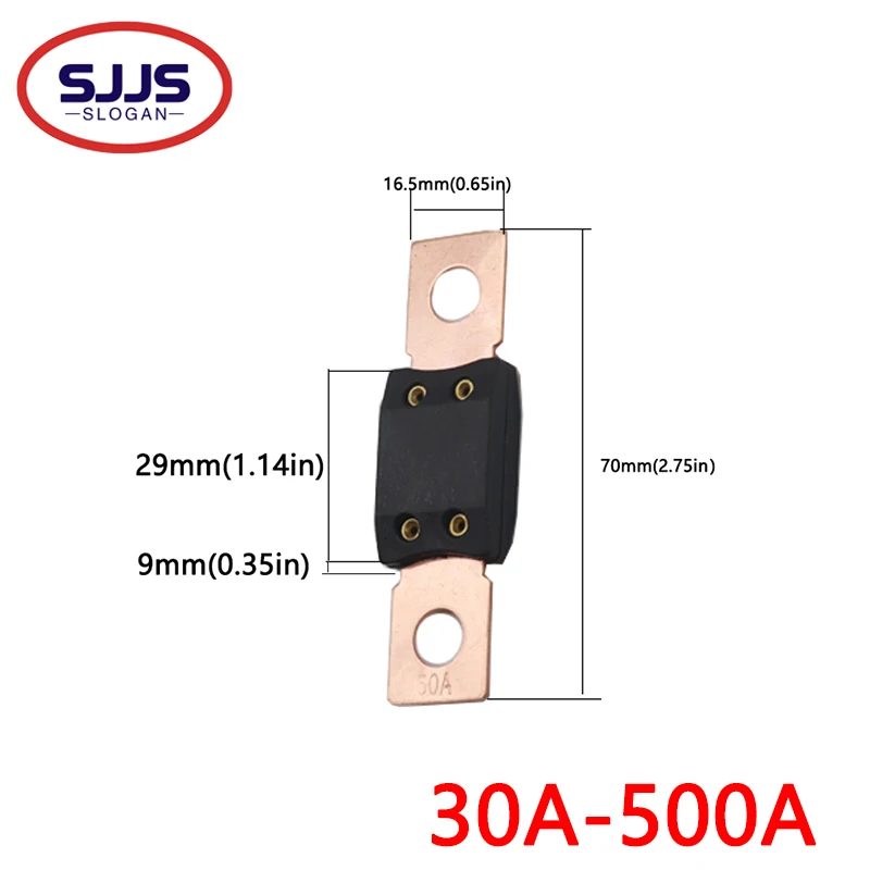 【 10-2pcs 】 Mega-Sicherung und Autos iche rungen verschraubt 30a 100a 125a 150a 200a-500a Bolzen montage Kfz-Sicherung für PKW-LKW-Bau Image