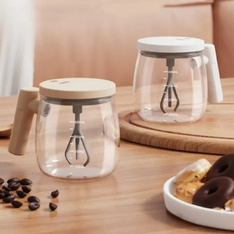 400ml elektrische selbst rührende Kaffeetasse wiederauf ladbare selbst mischende Saft Kaffeetasse Home Office Fitness studios Protein pulver Misch becher Image