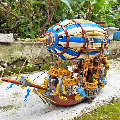 Creative Expert Luftballon-Luftschiff Moc Modularisieren Erstellen Sie entzückende Bausteine Ziegel Modell Lernspielzeug Geschenk 3272 Stück Image