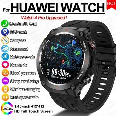 2024 neue Outdoor Military GPS Smart Uhr Männer AMOLED HD Bildschirm Herzfrequenz Blutdruck Image