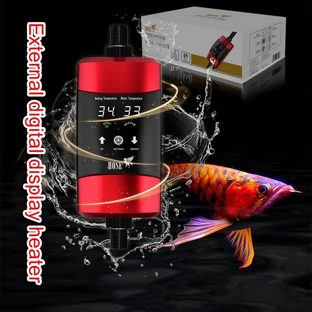 1200W Aquarium Externe Heizung Fisch Tank Digitale Wasser Heizung Stange Automatische Konstante Temperatur Control Thermostat 220V Image