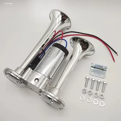 AAZRZRZ 600db car double-barrel ultra-loud loud，12v air horn loud speaker, suitable for cars,