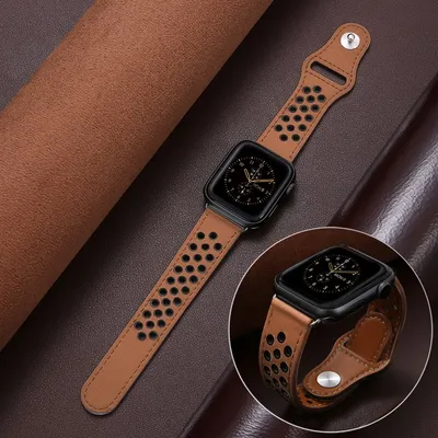 Leather band For Apple watch straps 45mm 44mm 42mm 41mm 40mm 38mm 49mm 46mm belt bracelet iwatch