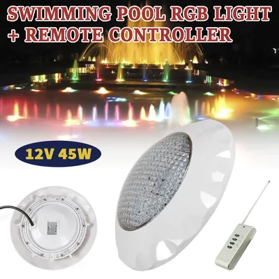 LED Pool Lighting 45W AC 12V RGB LED Pool Lighting Underwater LED Pool Installation Swimming Pool