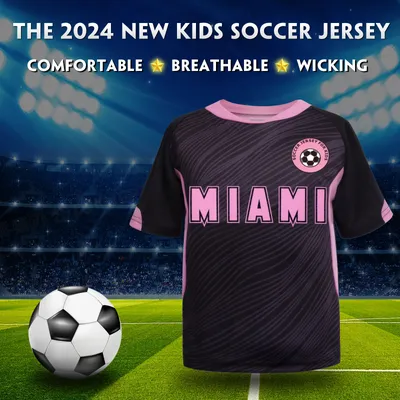 Miami jerseys, children's soccer jerseys, boys' and girls' # 10 youth soccer training jerseys,