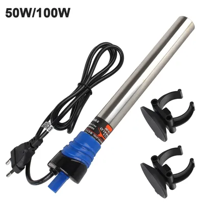 Fish Tank Heating Rod 50W/100W Thermostat Heater Rod Adjustable Temperature 220V EU Plug For Fish