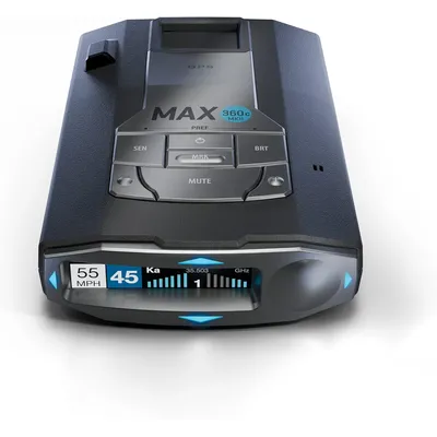 MAX 360c MKII Laser Radar Detector - Dual-Band Wi-Fi and Bluetooth Enabled, 360° Directional Arrows,