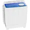 Washing Machine, 28lbs Twin Tub Washer Mini Compact Laundry Machine with Drain Pump, Semi-automatic