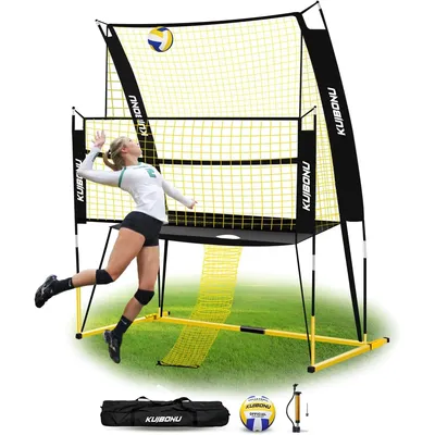 Training Net System - Sturdy, Adjustable, and Portable Volleyball Practice Net | Roller Bag and