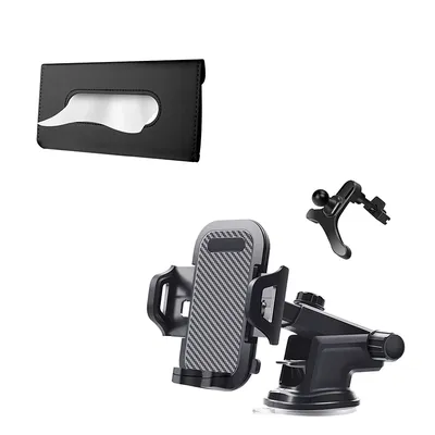 Car Phone Mount & 360° Rotation Mobile Phone Holder For Car Dashboard Windshield Air Vent Hands Free