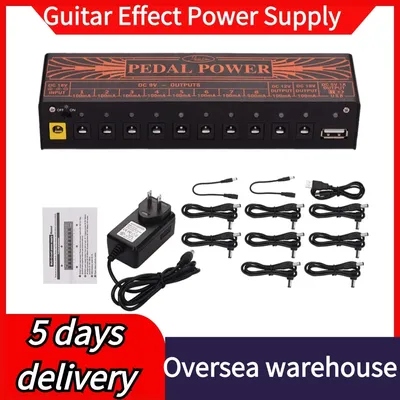 Portable Mini Power Supply for 9V 12V 18V Guitar Effects Pedal Ten Isolated Outputs DC-CORE10