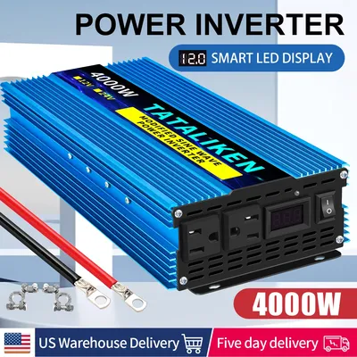 Modified Sine Wave Inverter AC 12V TO 110V 2200W 3000W 4000W 60HZ With LED Voltage Display