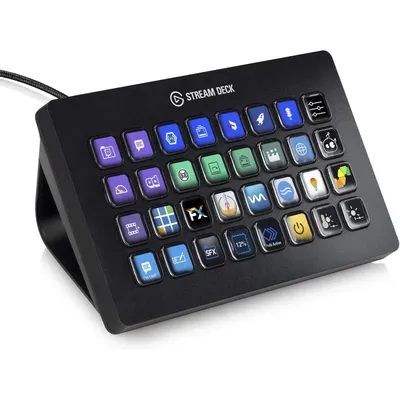 Stream Deck XL – Advanced Studio Controller, 32 macro keys, trigger actions in apps and software