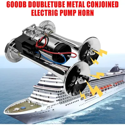 12V metal double-tube speakers Ultra-high volume audio electronic speakers 600DB Motorcycle truck