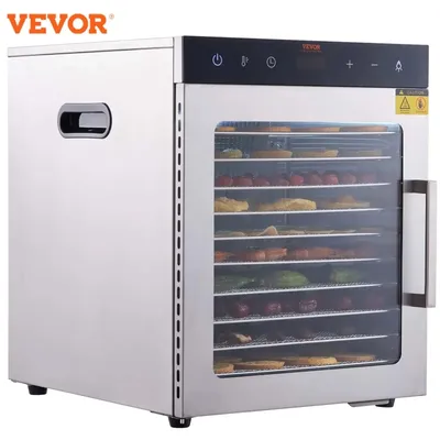 VEVOR Electric Food Dehydrator Machine with 10Tray Food Dehydrator 800/1000W Household Vegetables