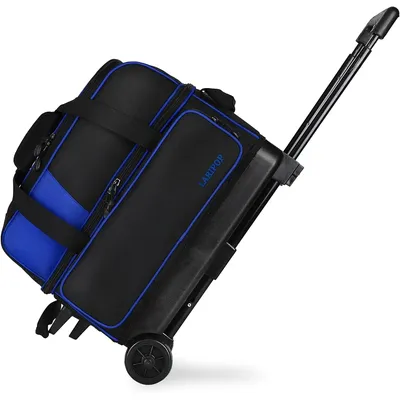 2-Ball Bowling Bag, Featuring a Separate Large Shoe Compartment Capable, a 3-Section Telescopic