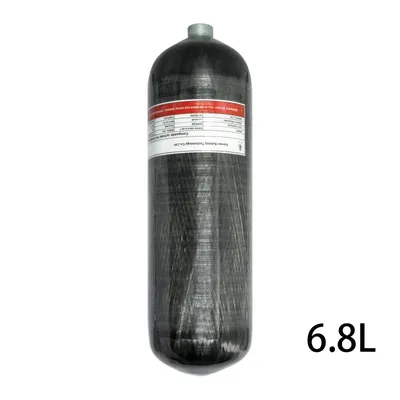 TUXING 6.8L Carbon Fiber Cylinders 4500Psi 300Bar High Pressure Cylinders for HPA Scuba Diving Tank