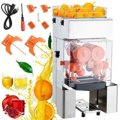 Commercial Juicer Machine, 110V Automatic Feeding Juice Extractor,Orange Squeezer for 20-30 per