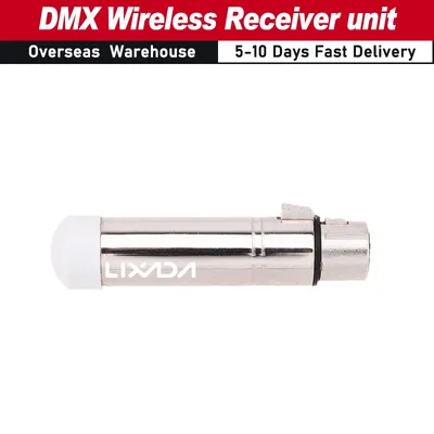 Lixada 2.4G ISM DMX512 Wireless Female XLR Receiver LED Lighting for Stage PAR Party Light DMX