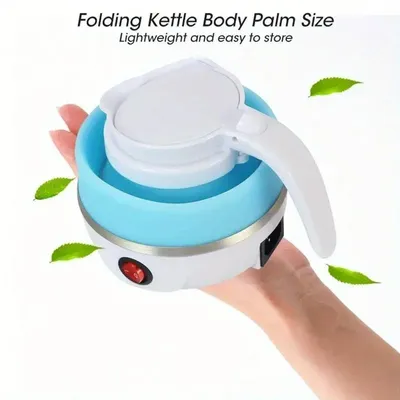 0.6L Mini Folding Kettle Portable Water Heater 600W Silicone Compression Electric Kettle Home Kettle