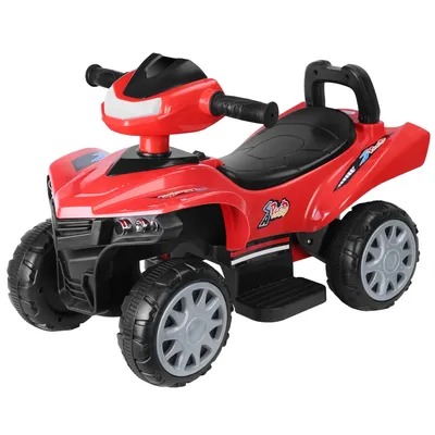 6V Kids Ride On Car, 4-Wheels Quad ATV Play Car, Toddler Electric Car, 1.8MPH Max Speed, Treaded