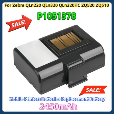 For Zebra QLn220 QLn320 QLn220HC ZQ520 ZQ510 Mobile Printers Batteries Replacement Battery P1051378