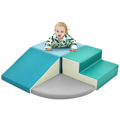 Soft Climb and Crawl Foam Playset, Toddlers, Kids Crawling and Climbing Indoor Active Play Structure