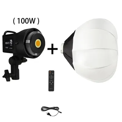 100W Photography LED Video Light Daylight-Balanced Sun Lamp for Portrait Flash Studio Accessories