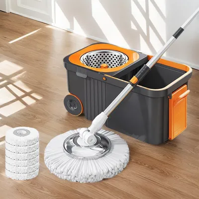 Automatic Dehydration Mop and Bucket Household Cleaning Brush Mop Brooms Cleaning Floor Household