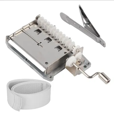 30 Note Hand Crank Musical Box Kit with Hole Puncher & 20 Blank Tape Strips - for diy Music Box Gift