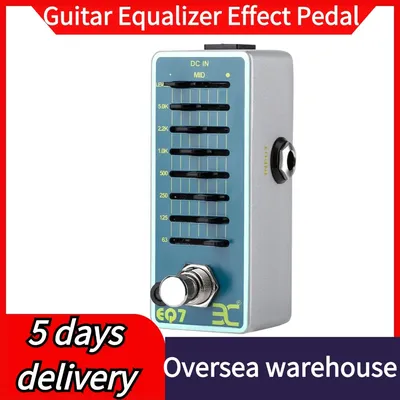 ENO EX EQ7 Equalizer Guitar Effect Pedal 7-Band EQ Guitar Pedal Full Metal Shell True Bypass for