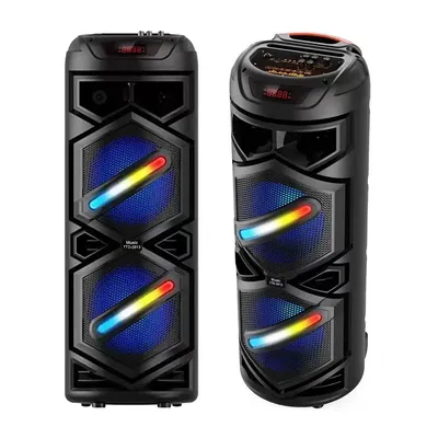 Bluetooth Speaker Wireless Portable Speaker& Remote Microphone Subwoofer Loud Boom Box Outdoor Ktv