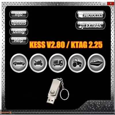 2024 Nuovo Checksum KTAG CLONE con & KESS Software Ksuite 2.80 per Kess V5.017 ECU Programmer ECU