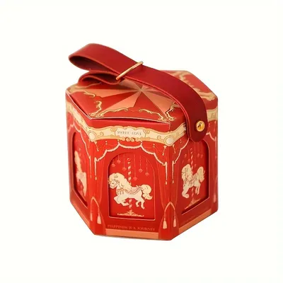 20pcs, Carousel Candy Gift Box Wrap Wedding Birthday Party Gift Bags Anniversary Gift Giving Club