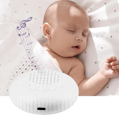 White Noise Machine For Baby Sleeping & Relaxation 10 sounds Music Light Sleep Machine Timed