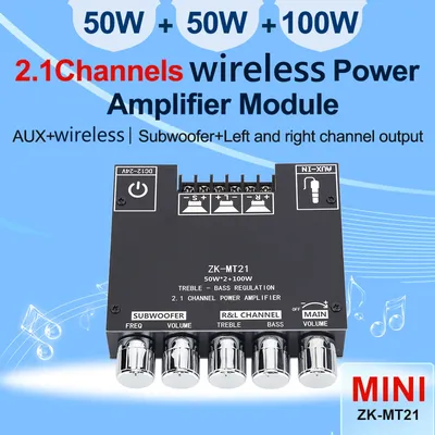 ZK-MT21 Channel Bluetooth 5.0 CS8673E 2.1 Subwoofer Amplifier Board 50W X 2+100W Power Audio Stereo