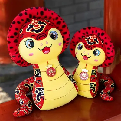 2025 Year Of The Snake Mascot Chinese New Year Snake Stuffed Animals Doll Soft Toys Children's