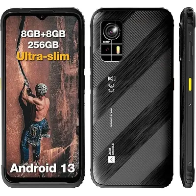 American Version AGM H6 Rugged Smartphone 50MP Cam, 8GB+256GB, 90Hz FHD+,