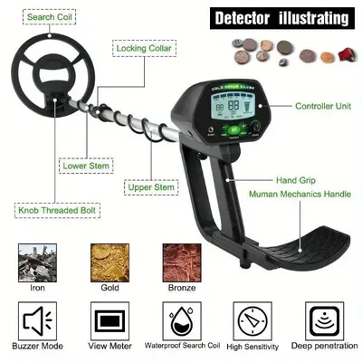 MD-4090 Professional Metal Detector Underground Gold Detector High Accuracy Metal Finder Waterproof