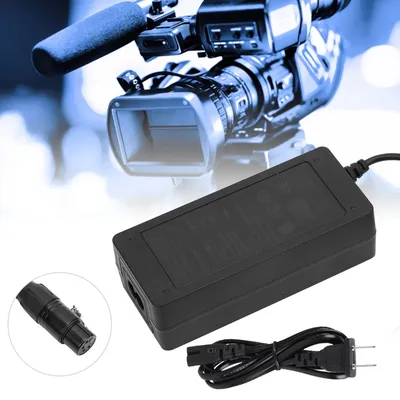 4 XLR Connector Adapter 4 XLR Connector Adapter DC12V 3A Power Supply for Camcorder Monitor