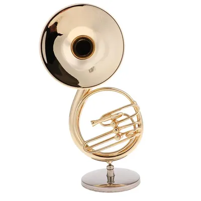 1/6 Scale Sousaphone Brass Instrument with Storage Box for 12inch Figures