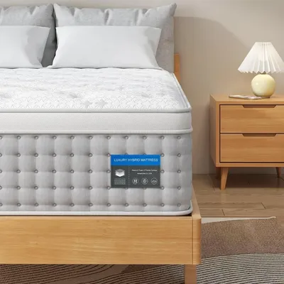 14 Inch Luxury Hybrid Mattress in a Box with Gel Memory Foam, Pressure Relief Individual Wrapped