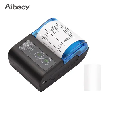 Portable Wireless BT 58mm 2 Inch Thermal Receipt Printer Mini USB Bill POS Mobile Printer Support