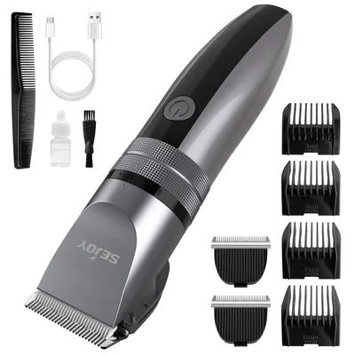 Sejoy Electric Hair Clippers Men Professional kit USB Rechargeable Men's Barber Hair Cutting Machine