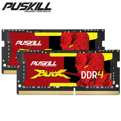 PUSKILL DDR4 Notebook Gamer Memoria Ram 2x8GB 3200MHz 2666MHz 1.2V 260pin Sodimm For Laptop Memory