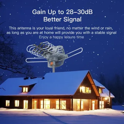 28-36dB 360° UV Dual-band Outdoor Antenna US Plug