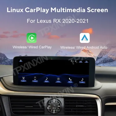 Linux Screen Wireless Apple CarPlay Android Auto HiCar For Lexus RX 2020 2021 Original Car Upgrade