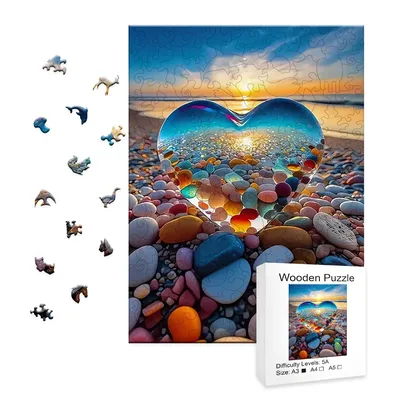 Beach-wooden Puzzles For Advanced Players-creative Multiple Special Shapes Creative Gifts For Boys