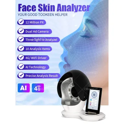 NEWEST Skin Analyzer AI Intelligent Image Instrument Detector Magic Mirror 3D Digital Facial